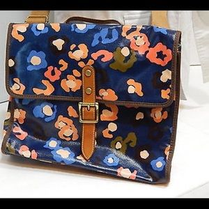 Fossil Key Per Floral Flap Crossbody Purse